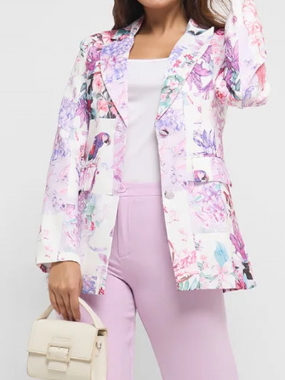 91% Namshi deal on Ella Spring Floral Print Blazer and more saving by using Namshi coupon