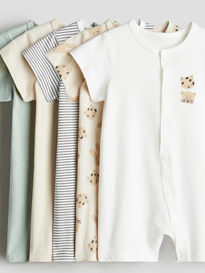 Buy 5 H&M Newborn Cotton Sleepwear at a 49% discount with the HM promo code