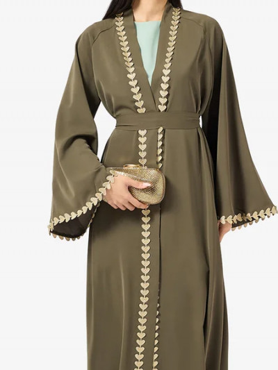 Buy a green National Day abaya and save 74% with Namshi promo code & offers