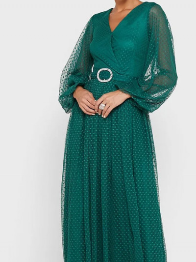 Buy now Khizana green shimmer lace dress and benefit from 93% off offers and Namshi promo code