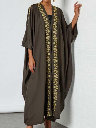 Coco Desert Embroidered Abaya