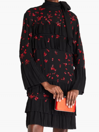 Dream come true to buy Valentino crepe dress with bow now using The Outnet Coupon & 90% Sale