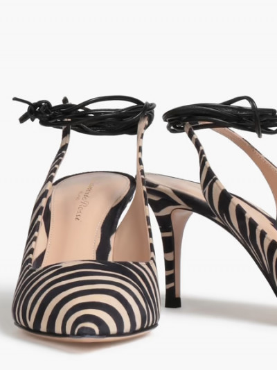 Elegance and 85% Saving on Gianvito Rossi Zebra Print Heel using The Outnet coupon