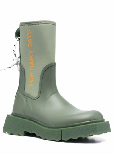 Farfetch Clearance on Off-White Zip-Tie Rain Boots with 80% OFF before using Farfetch Code