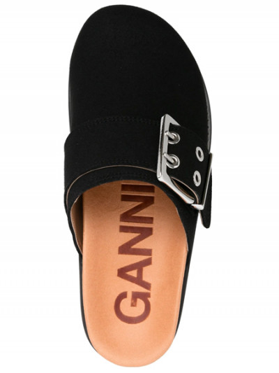 Farfetch give you a chance to get GANNI Women's Felt Sandal with Buckle at 70% off