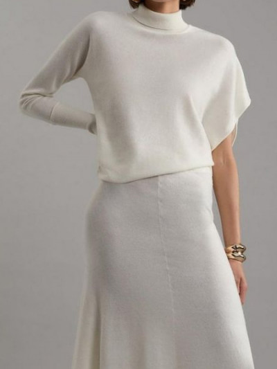 Get ready for fall with 70% discount and VogaCloset coupon on Karen Millen Cream Knitted Sweater