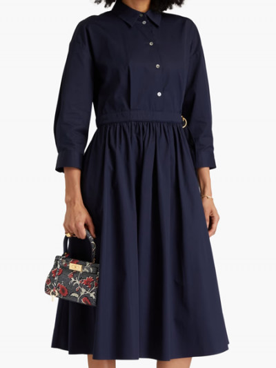 Hours remaining for 85% off on Tory Burch Cotton Midi Shirt Dress and The Outnet promo code