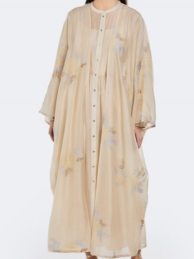 Riva's embroidered Eid Abaya with dolman sleeves is now 56% off using Riva promo code