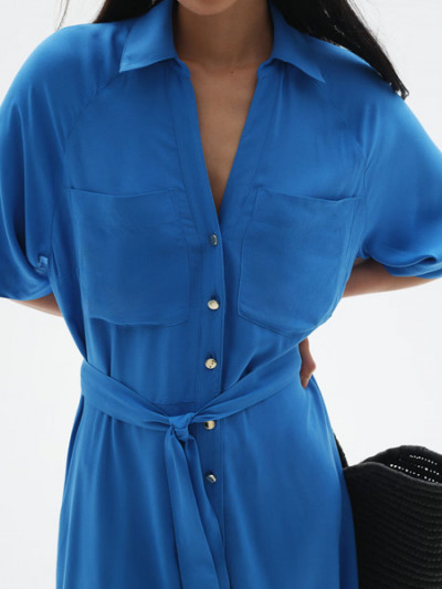 Save 49% with Sale on H&M's blue shirt dress with belt, plus hm coupon