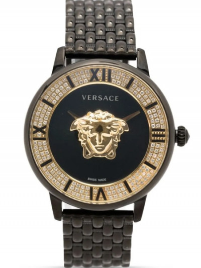 Shine and save 70% on Versace La Medusa Watch in Black and Gold with Farfetch promo code