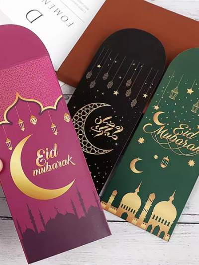 Take advantage of Ramadan offers on Eid Mubarak envelopes provided by AliExpress