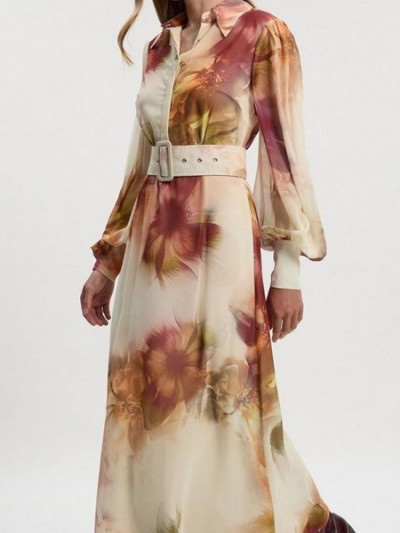 Take advantage of VogaCloset coupon and Sale to buy Karen Millen Autumn Floral Chiffon Dress with 49% OFF