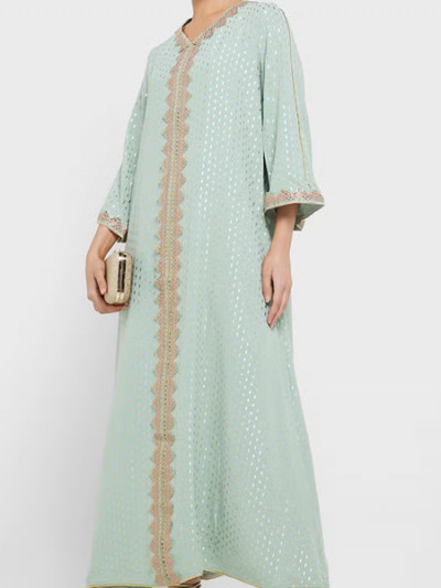The best price on embroidered Khizana jalabiya with Summer offers and Noon promo code to save more than 65%