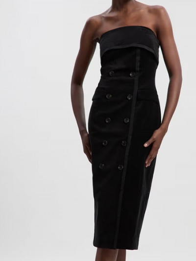 Vogacloset coupon & spring offers for 75% off on Karen Millen Bandeau Midi Dress