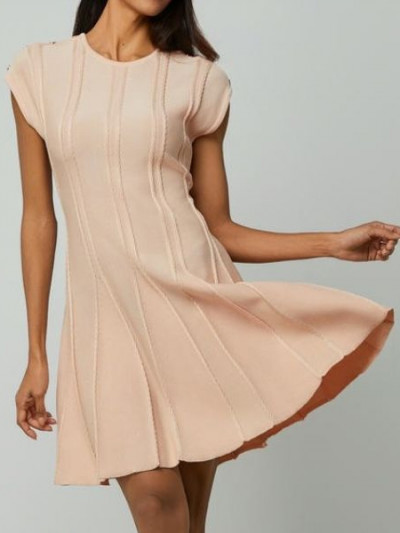 VogaCloset promo code and discounts on Femi9 Knitted Midi Dress in Pink to save 66%