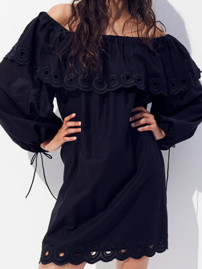 فستان اتش & ام قطني انيق بخصم 59% مع عروض اشتر 1 واحصل على 1 مجانا، بالاضافة الى كود خصم h&m