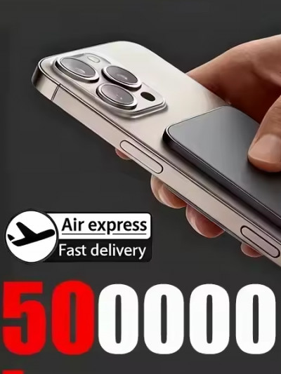 بنصف السعر ستحصل على بور بانك لينوفو بشحن لاسلكي بسعة 500000 مللي أمبير مع كود خصم علي اكسبرس
